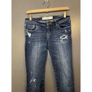 Abercrombie & Fitch Jeans Womens 26x33 Dark Wash Perfect Stretch Skinny Ripped